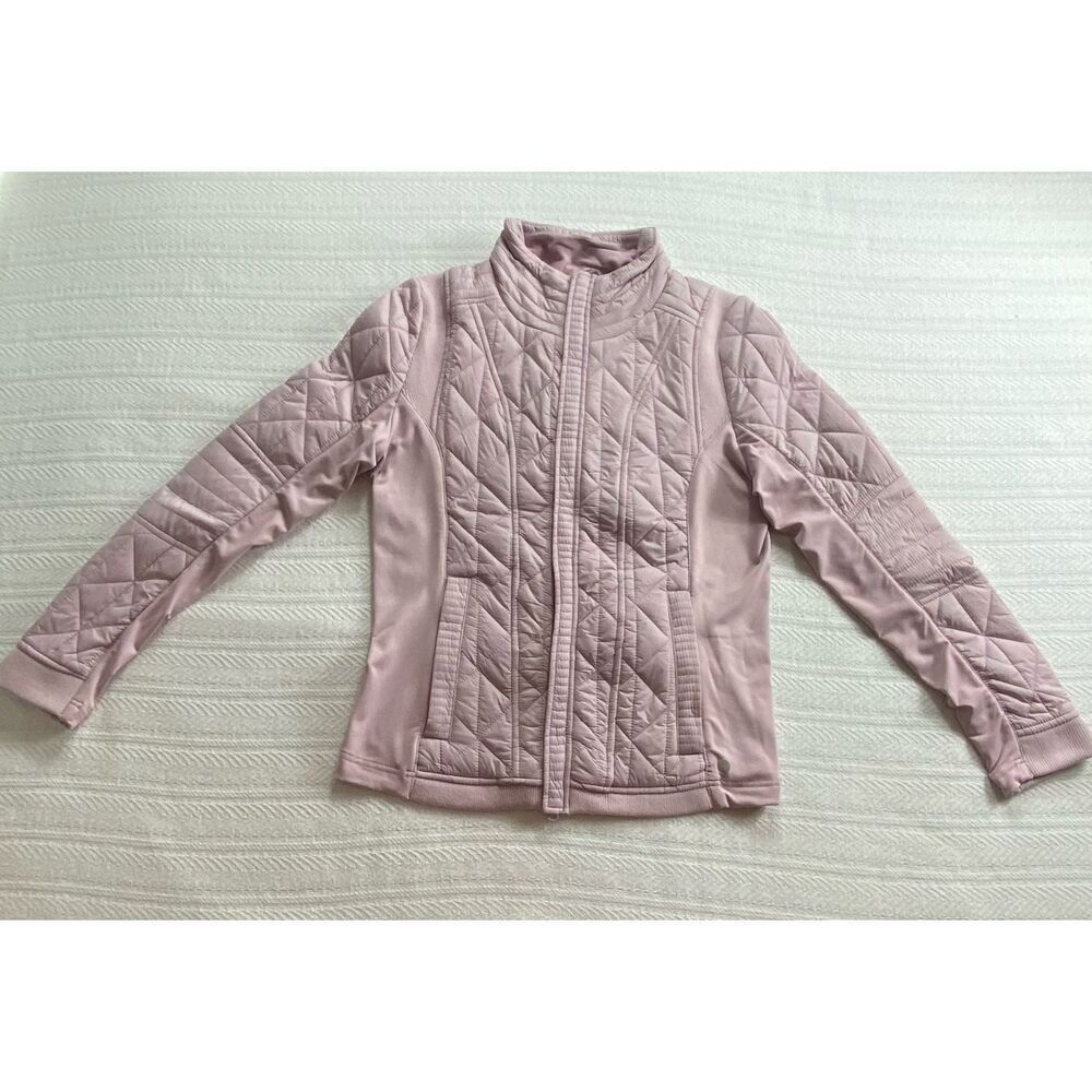 90 Degree By Reflex Medium Quilted Zip Front Jacket PEARLED ROSE - Picture 2 of 11